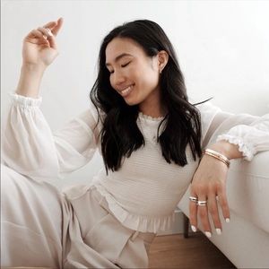 aritzia tempest blouse light birch